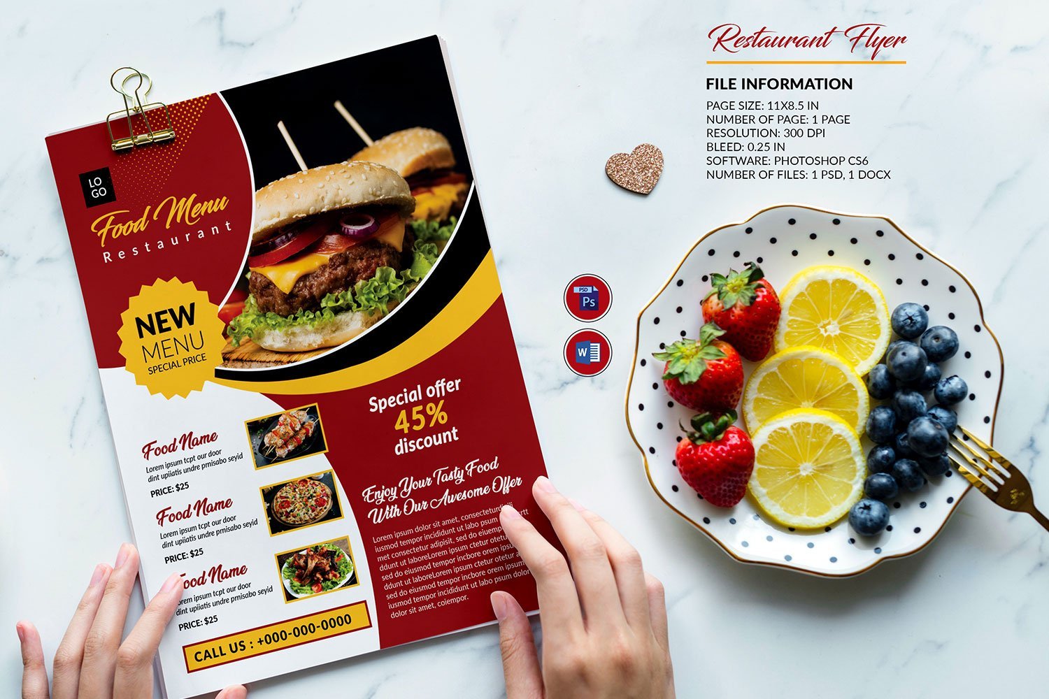 Template #359231 Flyer Food Webdesign Template - Logo template Preview