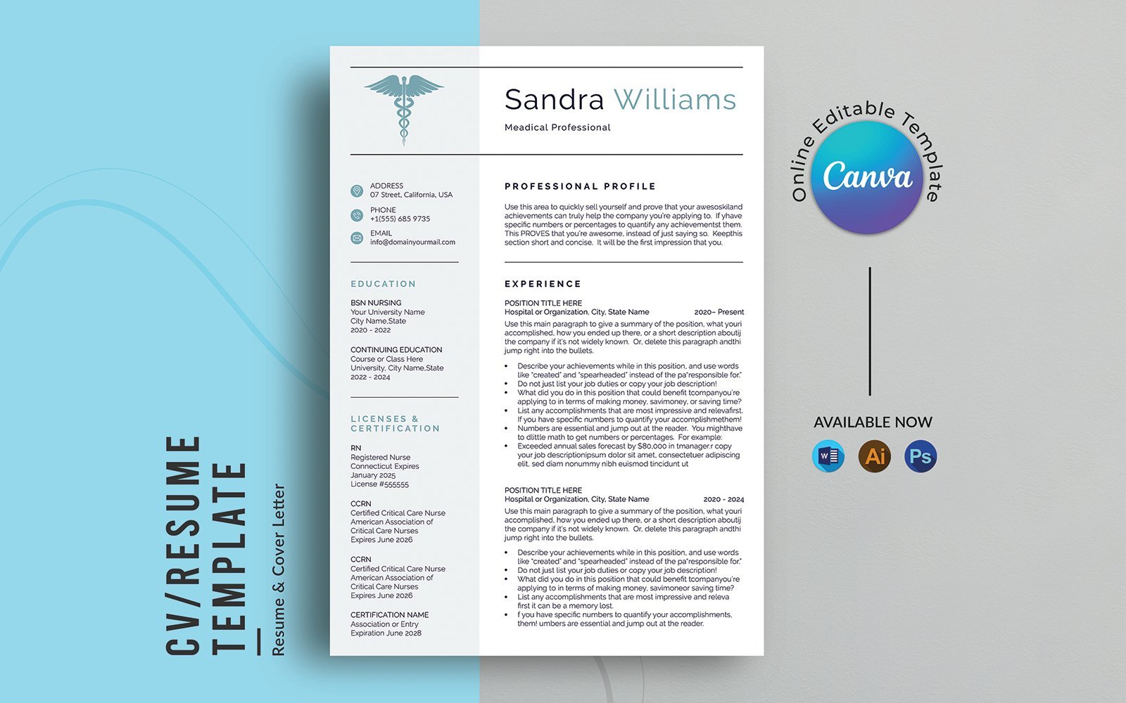 Template #359282 Template Resume Webdesign Template - Logo template Preview