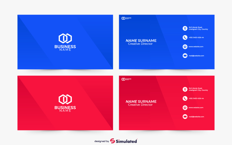 Branding Vector Business Card Template Corporate Identity