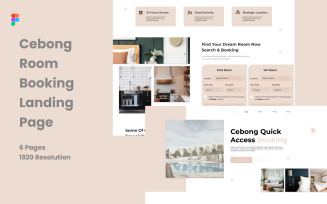 Cebong Room Booking Landing Page Template