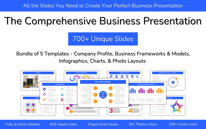 Comprehensive Business Presentation Template PowerPoint Template