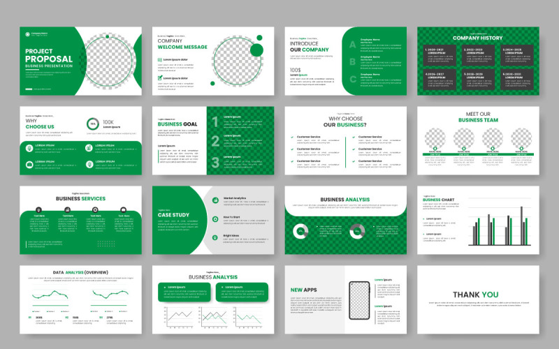Corporate business business presentation, profile design, project report and corporate profile Illustration