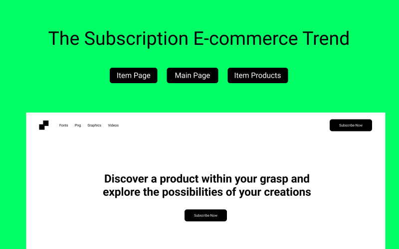 Join - Subscription Trend: Marketplace Full Page UI Element