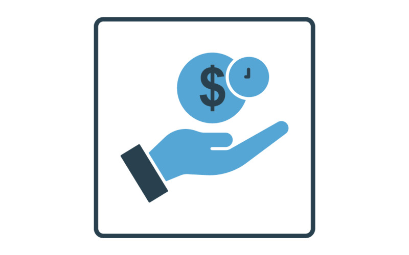 The credit and loan icon set can be used to help make your work easier Icon Set