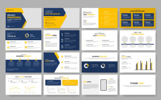 Vector corporate business business presentation, profile design, project and corporate profil