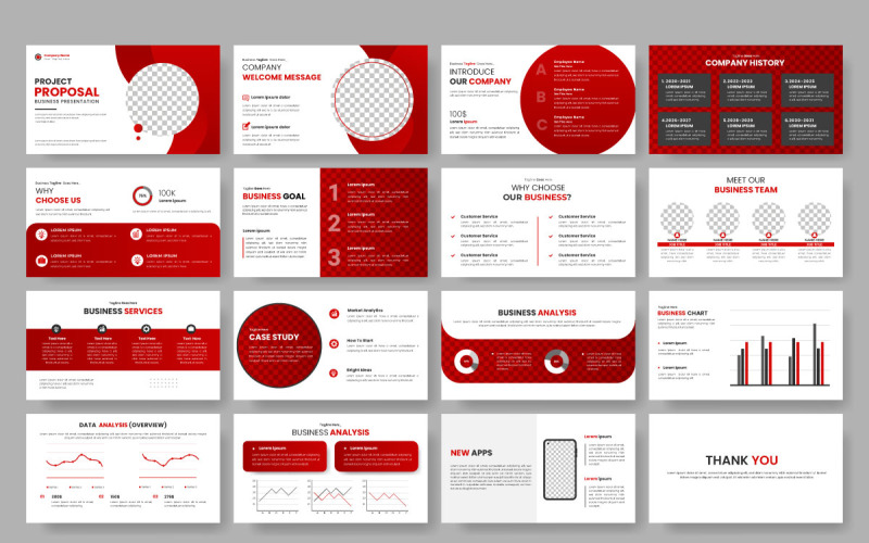 Vector corporate business business presentation, profile design, project report, profile idea Illustration