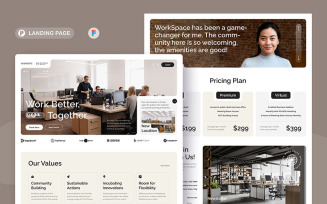 WorkScape - Co-Working Space Landing Page