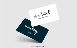 Business card mockup template design presentation