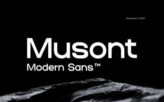 Musont Modern Sans Serif Font