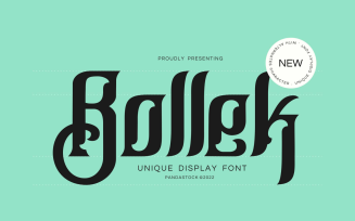 Bollek Blackletter Display Font