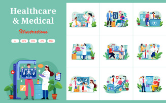 M701_ Healthcare & Medical Illustration Pack 2