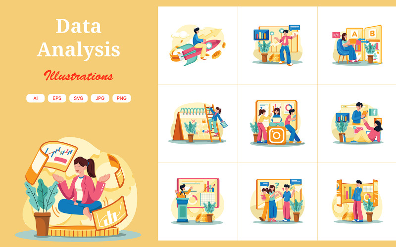 M702_ Data Analysis Illustration Pack