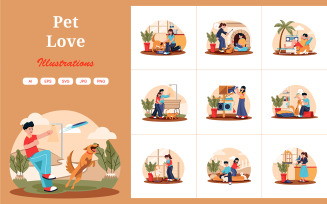M703_ Pet Love Illustration Pack