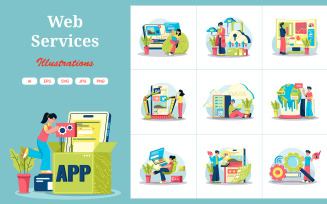 M709_ Web Services Illustration Pack
