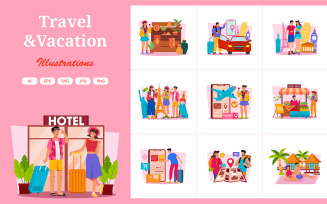 M711_ Travel & Vacation Illustration Pack 1