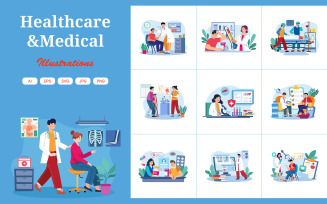 M716_ Healthcare & Medical Illustration Pack 1