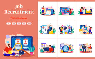 M723_ Job Recruitment Illustration Pack 1
