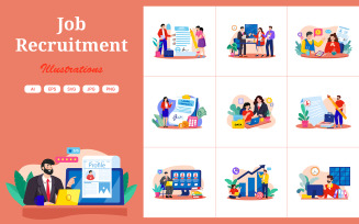 M723_ Job Recruitment Illustration Pack 2
