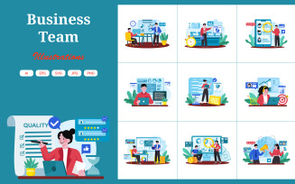 M726_ Business Team Illustration Pack 2