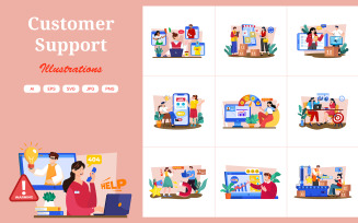 M733_Customer Support Illustration Pack 2