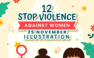 12 International Day for the Elimination of Violence Against Women Illustration