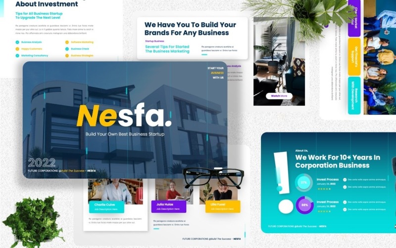 Nesfa - Corporate Googleslide Templates Google Slide