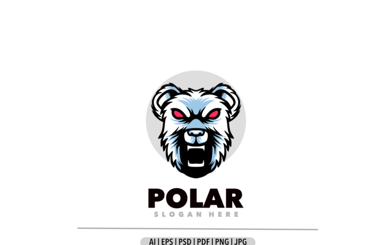 Polar mascot logo design template Logo Template