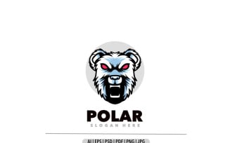 Polar mascot logo design template
