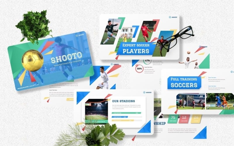 Shooto - Soccer Football Googleslide Templates Google Slide