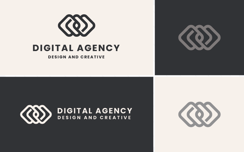 Digital Agency Branding Logo Logo Template