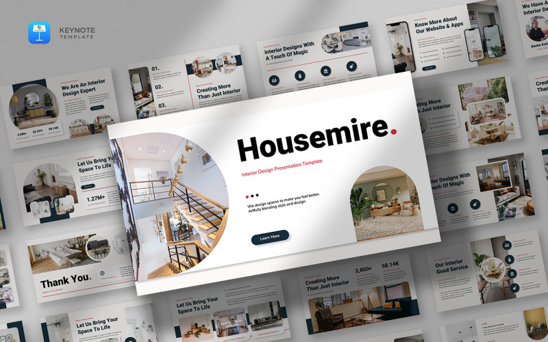 Housemire - Interior Design Keynote Template