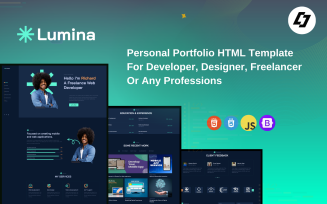 Lumina - HTML Template for Developer, Designer, Freelancer or Any Professions.