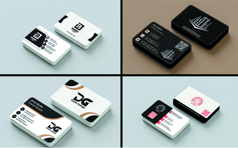 4 Stunning Business Cards in Reasonable Prices Corporate Identity