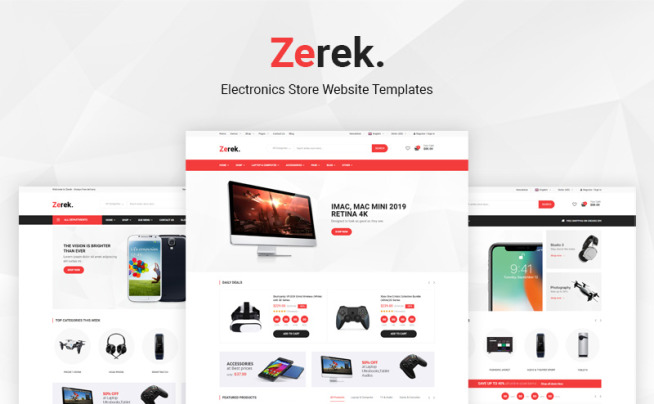 HTML Website Templates for Electronics Websites 💻 Monster ONE