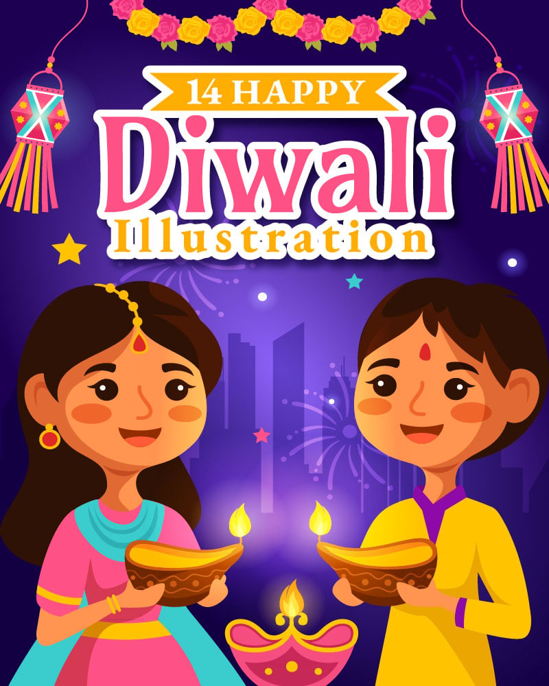 Kit Graphique #359700 Happy Diwali Divers Modles Web - Logo template Preview