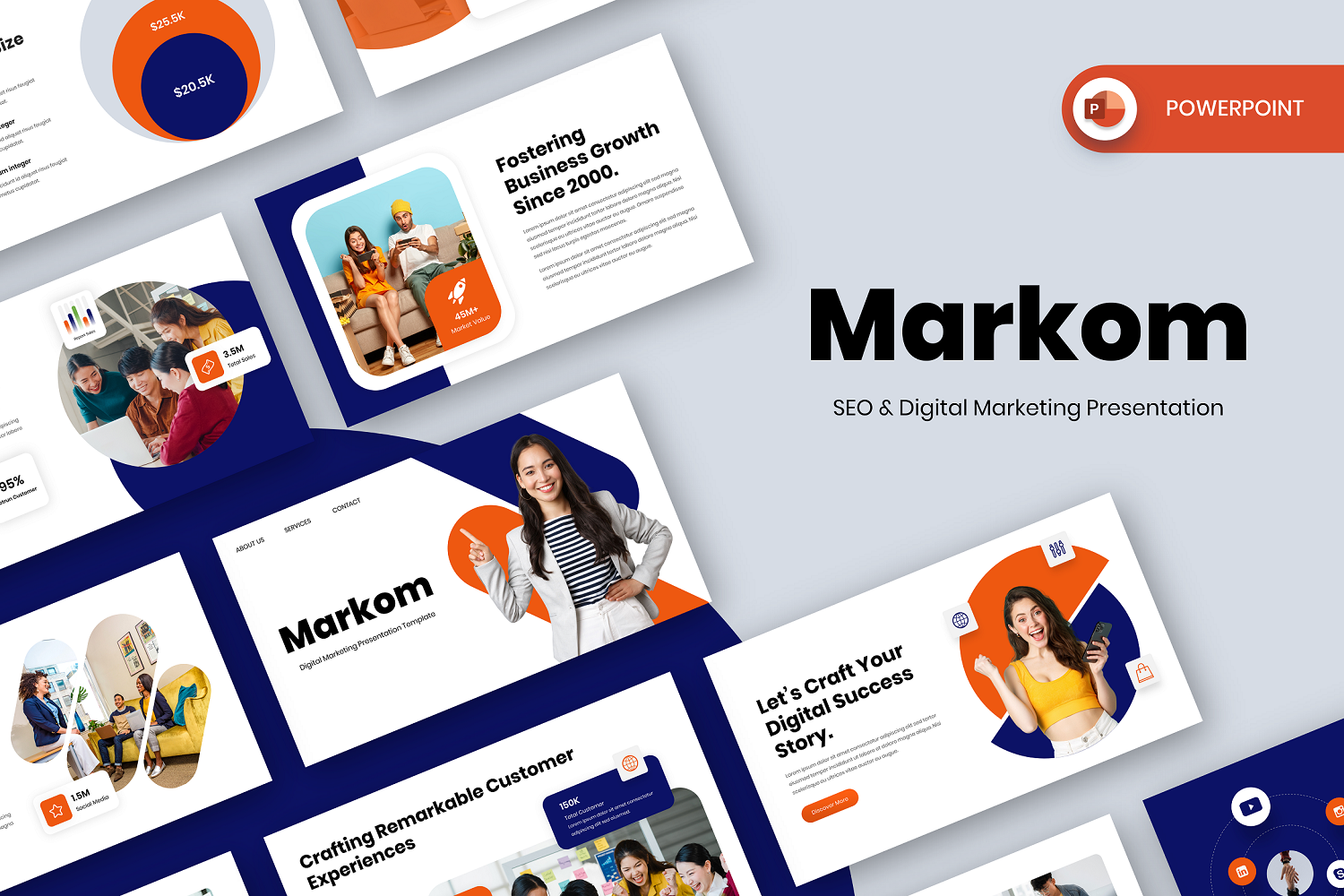 Markom - SEO & Digital Marketing PowerPoint