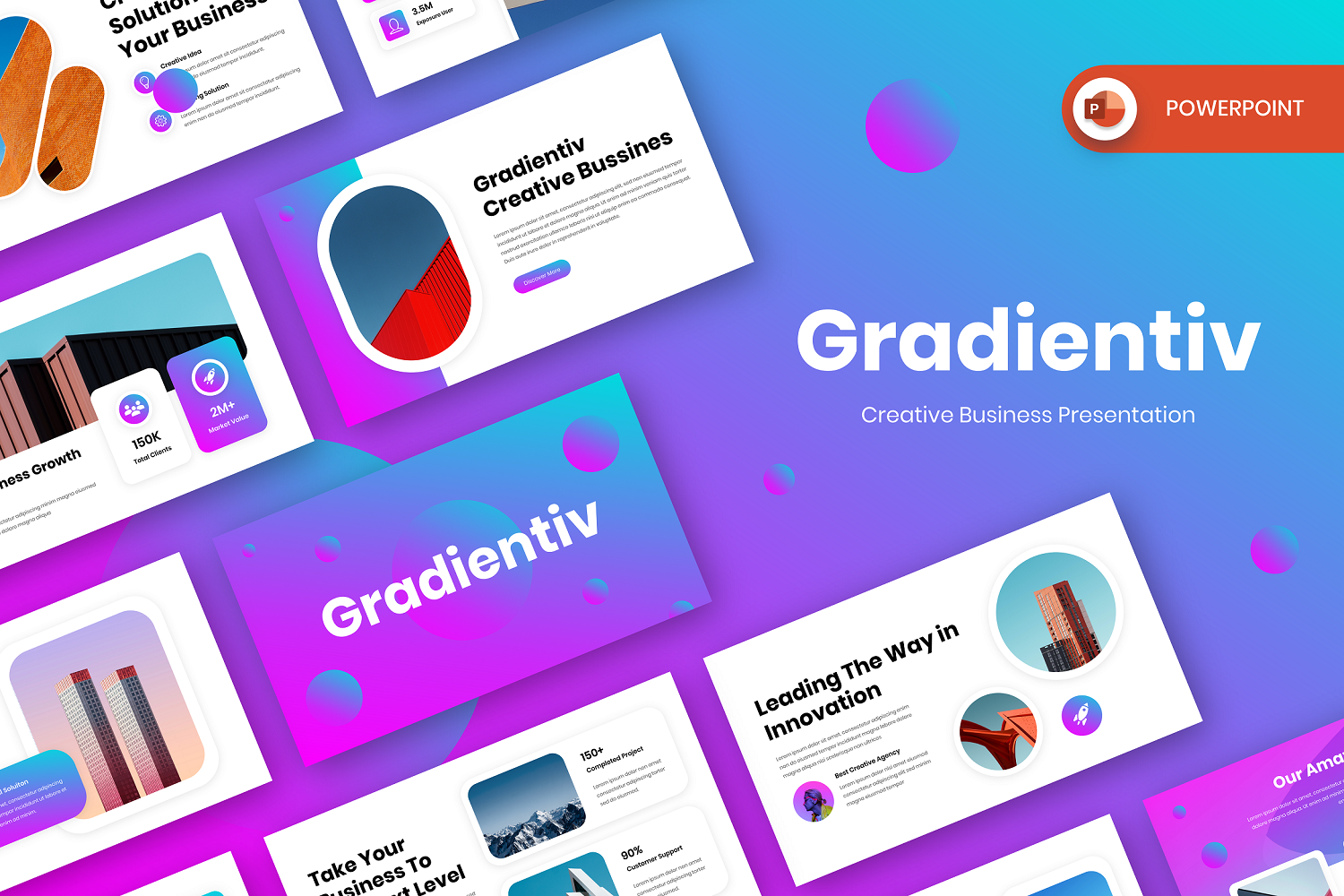 Template #359794 Gradient Color Webdesign Template - Logo template Preview