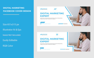 Digital Marketing Facebook Cover Design Templates
