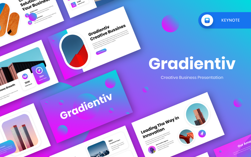 Gradientiv - Creative Business Keynote Keynote Template