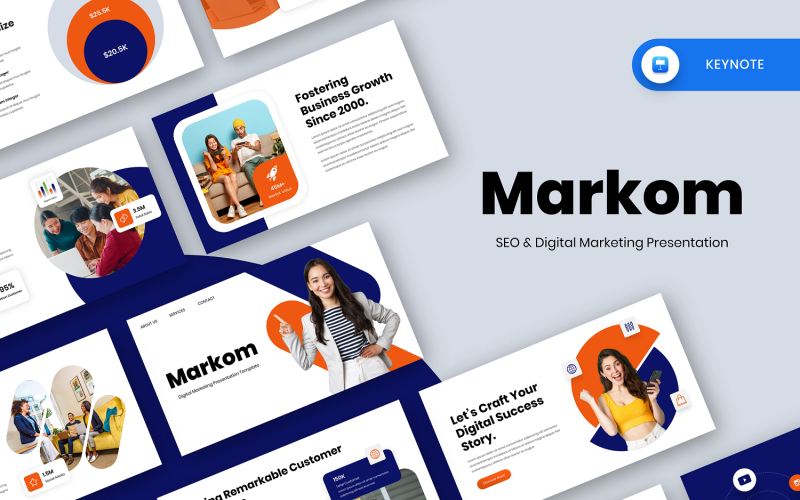 Markom - SEO & Digital Marketing Keynote Keynote Template
