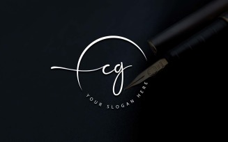Calligraphy Studio Style CG Letter Logo Design