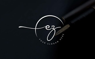 Calligraphy Studio Style EZ Letter Logo Design