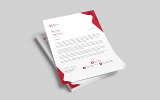 Clean and modern business letterhead design template free