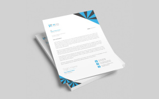 Clean and modern business letterhead template design