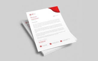 Clean and modern business letterhead template