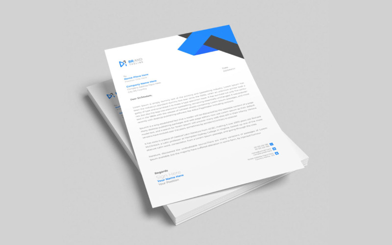 Creative and modern business letterhead design Corporate Identity