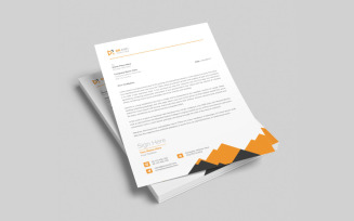 Creative and modern business letterhead template design