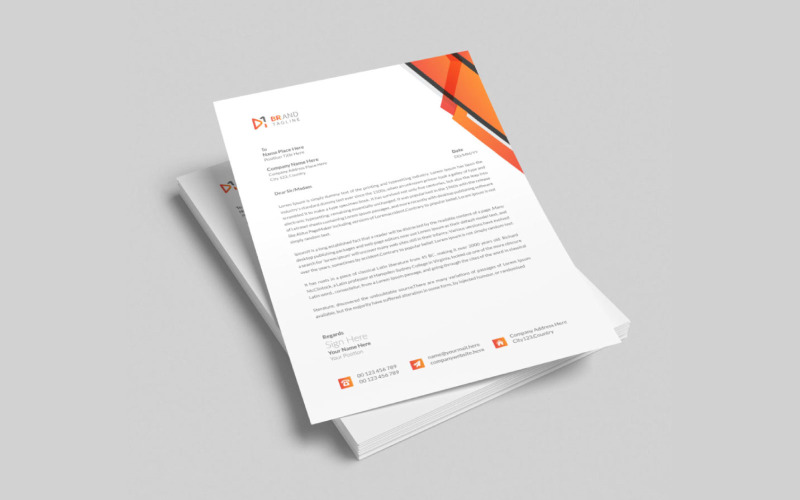 Creative and modern business letterhead Corporate Identity