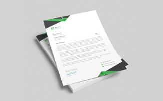 Minimal and creative business letterhead template design