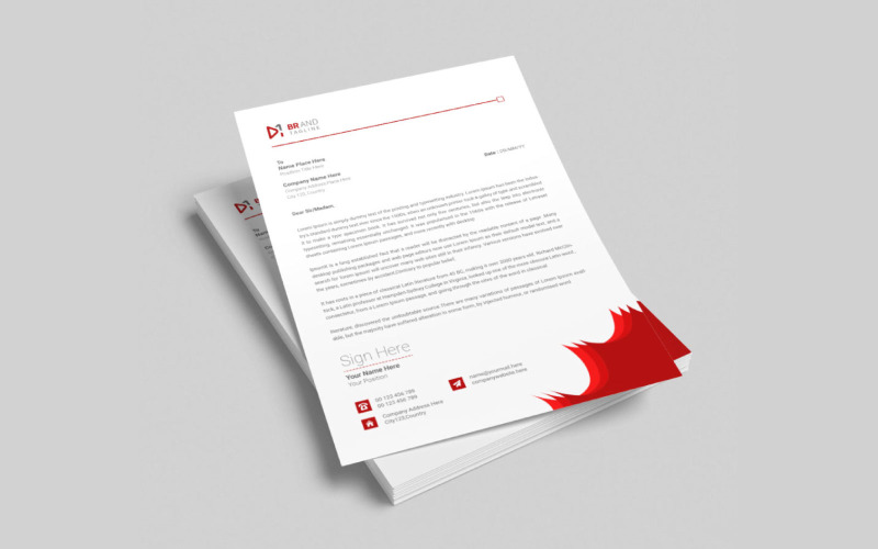 Minimal and creative business letterhead Corporate Identity